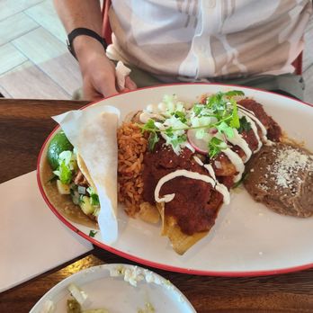 Suerte Cantina - Tamale with taco plate - Don't get. No meat in tamale - Bars Near Me - El Cajon, California Suerte Cantina - Tamale with taco plate - Don't get. No meat in tamale - Bars Near Me - El Cajon, California