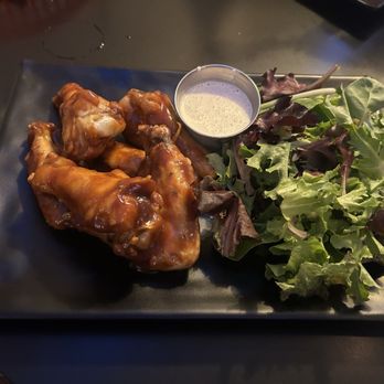 Magnolia Corner - BBQ wings with side salad and homemade ranch - Burgers Near Me - Burbank, California