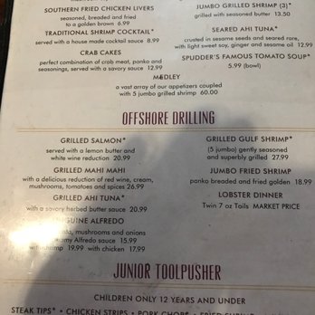 The Spudder Restaurant - Menu - Steakhouses Near Me - Tulsa, Oklahoma