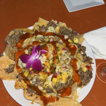 Riptides Raw Bar & Grill - The loaded Caribbean Chicken Nachos - Seafood Near Me - Ormond Beach, Florida