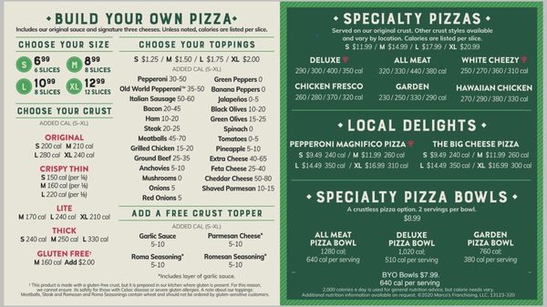 Menu photo 1 Marco's Pizza Dublin, OH