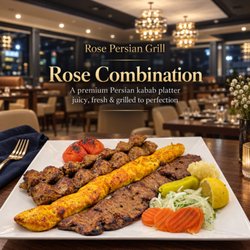 Rose - Rose Combination -- our premium Persian kabab platter