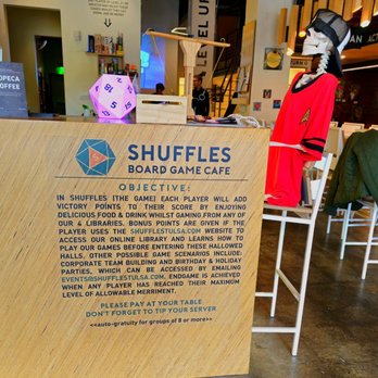 Shuffles: Board Game Cafe - Bars Near Me - Tulsa, Oklahoma