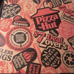Pizza Hut - Pizza box that explains deals better than the staff on site.