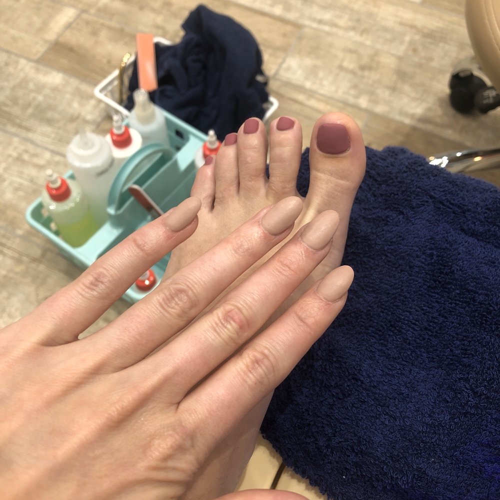Ombre Nails Spa - And the matte toes were by Rosie - Waxing Near Me - Austin, Texas Ombre Nails Spa - And the matte toes were by Rosie - Waxing Near Me - Austin, Texas