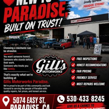 Gills Motorworks - Auto Repair Near Me - Paradise, California Gills Motorworks - Auto Repair Near Me - Paradise, California