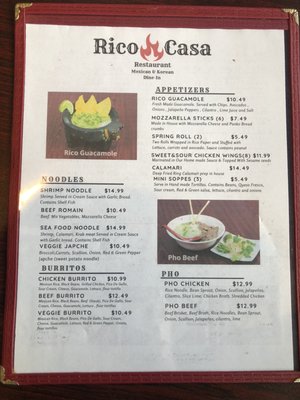 Menu photo 3 Rico Casa Hamburg, PA
