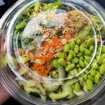 Poki Bowl Express - Size: small (2 scoops) to go container - Poke Near Me - Fresno, California