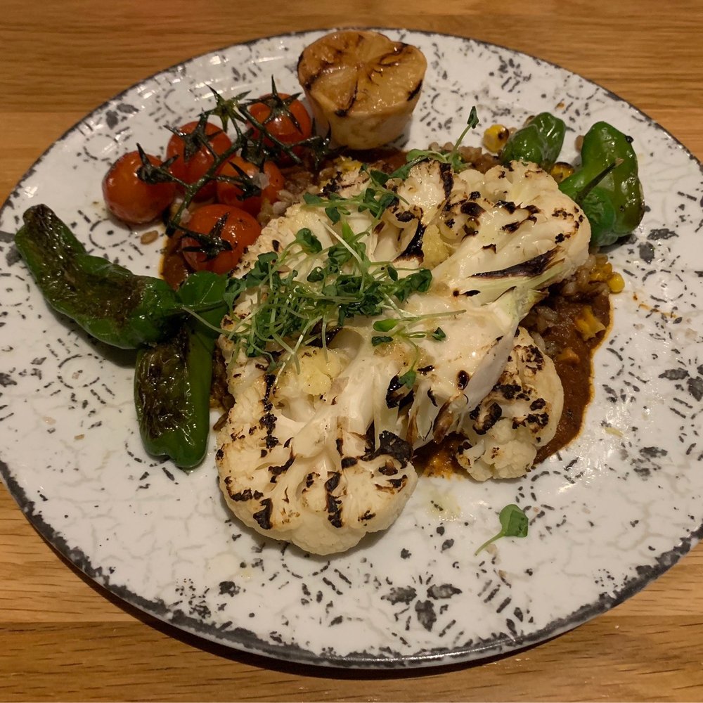 Bigfire - Cauliflower Steak - vegan - American Near Me - Orlando, Florida Bigfire - Cauliflower Steak - vegan - American Near Me - Orlando, Florida