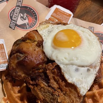 The Chicken Koop - Chicken and waffles with egg - New American Near Me - Whittier, California