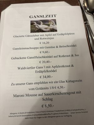 Menu photo 1 Gasthaus Zur Eisernen Zeit Vienna, 9