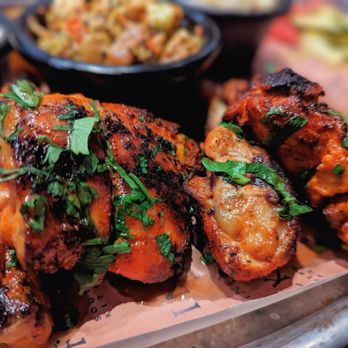 Kinfolk Southern Kitchen - Tandoori chicken. Very good. Y'all...the marinade is pink, don't be stupid and think your chicken is raw. - Southern Near Me - Washington, DC, District of Columbia Kinfolk Southern Kitchen - Tandoori chicken. Very good. Y'all...the marinade is pink, don't be stupid and think your chicken is raw. - Southern Near Me - Washington, DC, District of Columbia