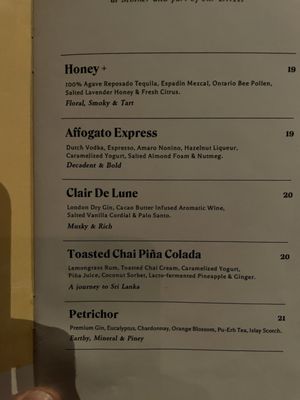 Menu photo 2 Mother Cocktail Bar Toronto, ON Menu photo 2 Mother Cocktail Bar Toronto, ON