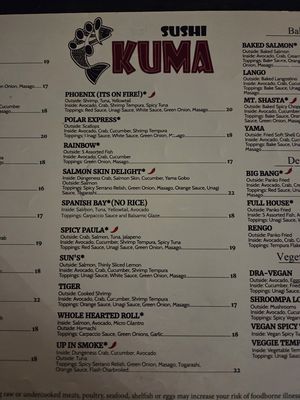 Menu photo 3 Kuma Monterey, CA Menu photo 3 Kuma Monterey, CA