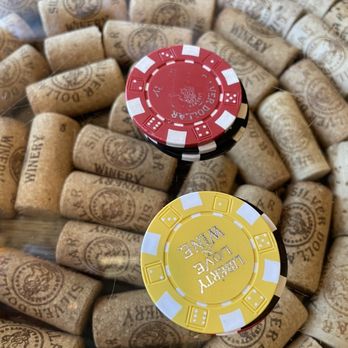 Silver Dollar Winery - Chips that you trade for tastings on their tabletop - Wine Bars Near Me - Bedford, Texas