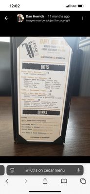 Menu photo 4 TJ's on Cedar Newington, CT Menu photo 4 TJ's on Cedar Newington, CT