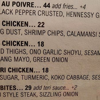 Tiffany's - Menu - Asian Fusion Near Me - Wailuku, Hawaii Tiffany's - Menu - Asian Fusion Near Me - Wailuku, Hawaii