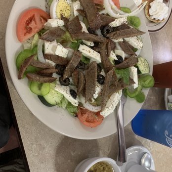 Apple Tree Family Restaurant - Greek salad with gyro meat. Fresh feta and lots of veggies. Dressing was on the side. - American Near Me - Columbus, Wisconsin