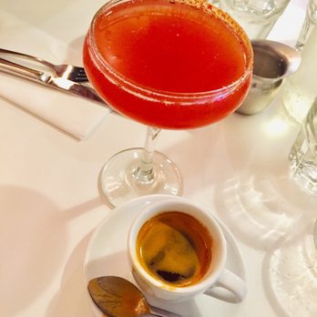 Threefold Cafe - Watermelon Mimosa and Double Espresso - Breakfast & Brunch Near Me - Coral Gables, Florida
