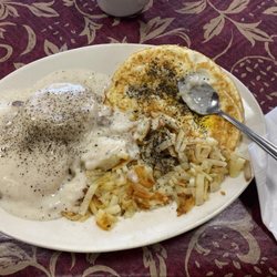 Charlie's Restaurant - 2 Biscuits, 2 eggs hashbrown combo