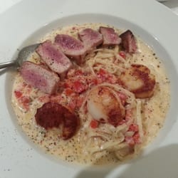 Luciano's - Scallops n tuna! So so good as always at lucianos