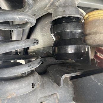 Big O Tires - The original bump stops in comparison to the newer suspension enhancement bump stops before lift. - Tires Near Me - Pleasanton, California