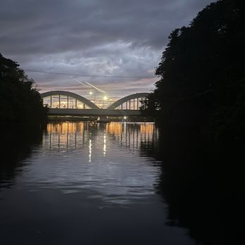 Nocturnal Adventures Hawaii - The setting sun on the river. - Paddleboarding Near Me Nocturnal Adventures Hawaii - The setting sun on the river. - Paddleboarding Near Me