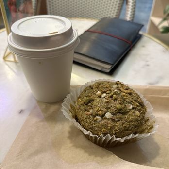 Coffee and Plants - Small Latte, matcha Matcha & White Chocolate Muffin (V) - Coffee & Tea Near Me - Pasadena, California Coffee and Plants - Small Latte, matcha Matcha & White Chocolate Muffin (V) - Coffee & Tea Near Me - Pasadena, California