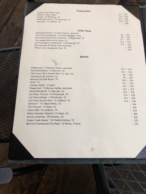 Menu photo 2 The Empty Glass Tomball, TX