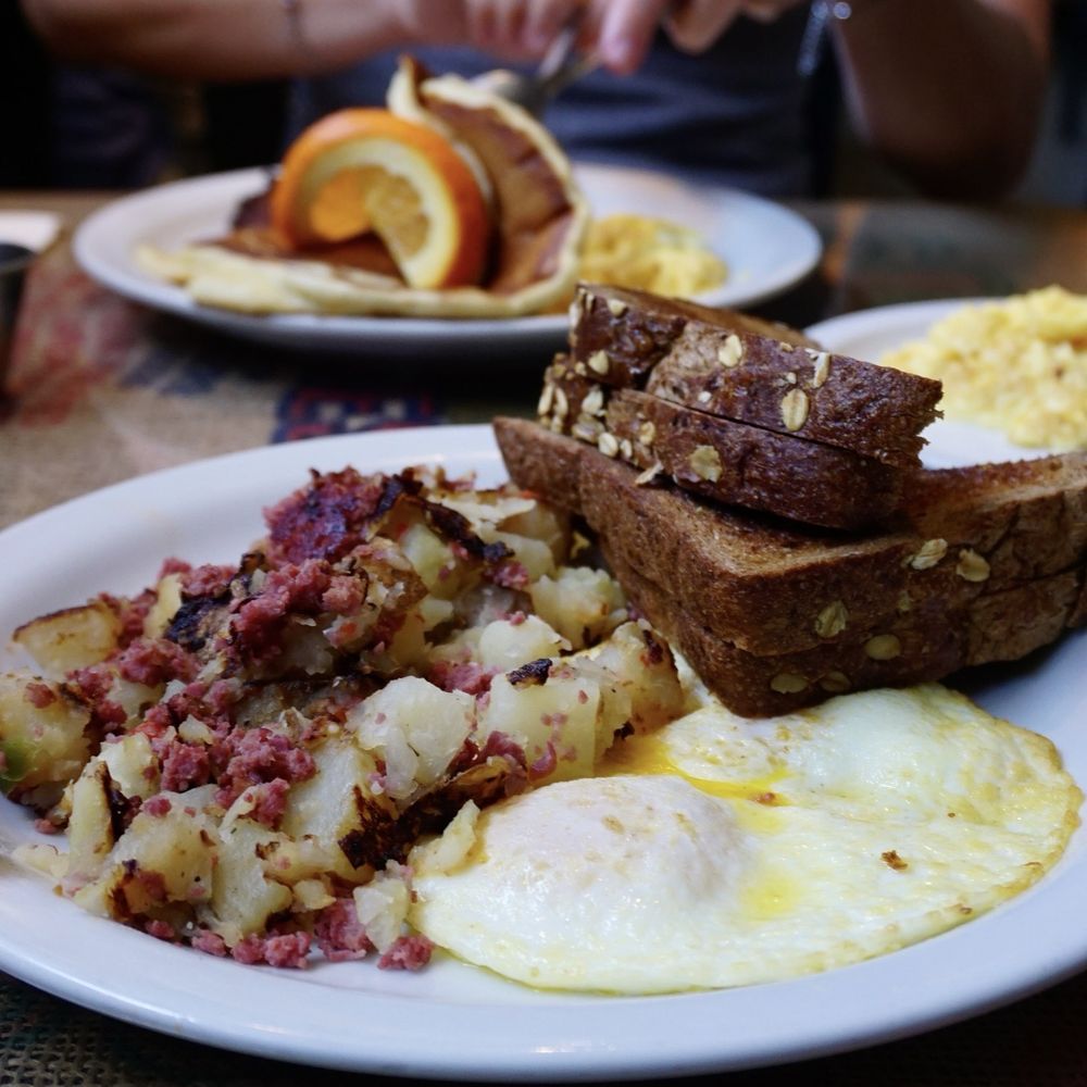Crossroads Cafe - Corn Homemade Corned Beef Hash - Cafes Near Me - Joshua Tree, California Crossroads Cafe - Corn Homemade Corned Beef Hash - Cafes Near Me - Joshua Tree, California