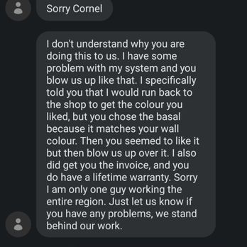 Garage Busters - Owner's response to my review. Looks like they have time to respond after all. - Flooring Near Me Garage Busters - Owner's response to my review. Looks like they have time to respond after all. - Flooring Near Me