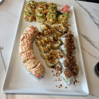 Domo Sushi - Domo roll, coco, spicy Cali, jalepeno bomb - Japanese Near Me - Toledo, Ohio Domo Sushi - Domo roll, coco, spicy Cali, jalepeno bomb - Japanese Near Me - Toledo, Ohio
