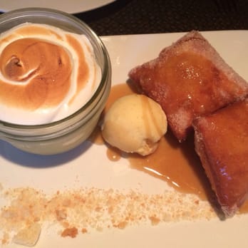 Fearing's Restaurant - Banana pudding with beignets - New American Near Me - Dallas, Texas