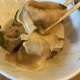 Shrimp & Pork Wontons with Spicy Sauce Shrimp & Pork Wontons with Spicy Sauce