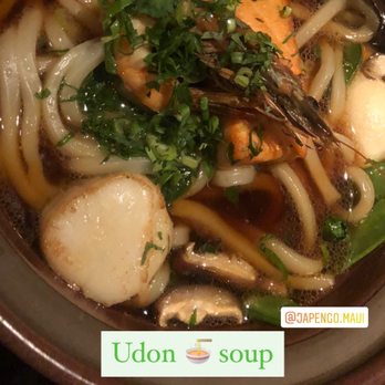 Japengo - Udon soup- $48 but very, very tasty!!!! - Asian Fusion Near Me - Lahaina, Hawaii Japengo - Udon soup- $48 but very, very tasty!!!! - Asian Fusion Near Me - Lahaina, Hawaii