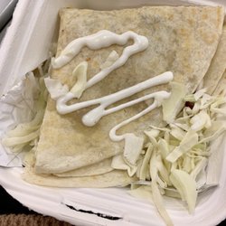 Say Y Limon at YVR - Kind of sad al pastor quesadilla