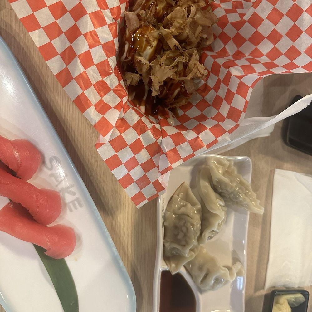 Sake - Takoyaki, steamed gyoza - Japanese Near Me - Chico, California