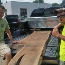 Ganges Antique and Salvage - Walnut Slab#artisanfurniture #artfarmfennville #rawedgewood #woodart