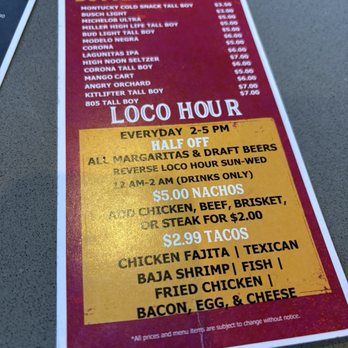 Rusty Taco - Loco hour keeps it fresh and cheap. - Tacos Near Me - Tempe, Arizona