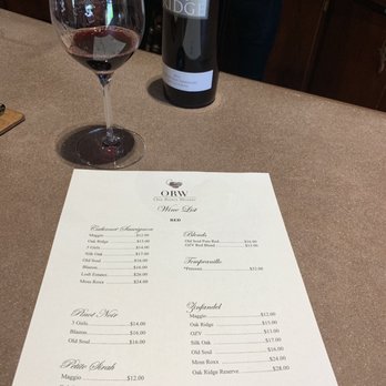 Oak Ridge Winery - Oak Ridge menu - Wineries Near Me - Lodi, California Oak Ridge Winery - Oak Ridge menu - Wineries Near Me - Lodi, California