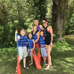 Sturgeon River Paddlesports - Taking 5 littles ones on the river in a giant raft!