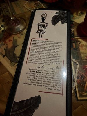 Menu photo 1 Bootlegger Tiki Palm Springs, CA Menu photo 1 Bootlegger Tiki Palm Springs, CA