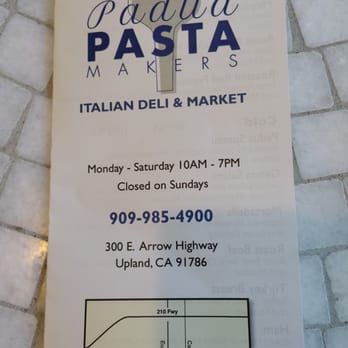 Padua Pasta Makers - menu - Pasta Shops Near Me - Upland, California Padua Pasta Makers - menu - Pasta Shops Near Me - Upland, California