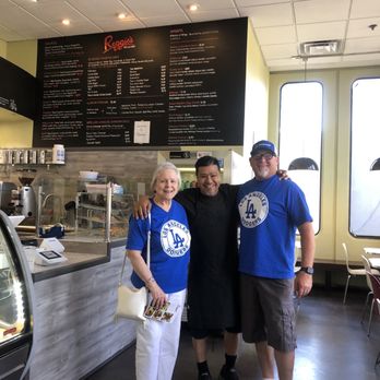 Reggie's Deli & Cafe - We had to have a photo with Reggie - Bagels Near Me - Los Angeles, California Reggie's Deli & Cafe - We had to have a photo with Reggie - Bagels Near Me - Los Angeles, California