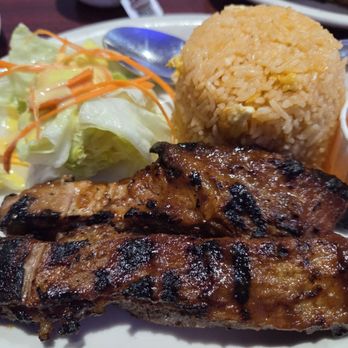 Thai BBQ & Seafood - BBQ Ribs Lunch Special increase in price and ribs kinda tuff:( - Thai Near Me - West Covina, California Thai BBQ & Seafood - BBQ Ribs Lunch Special increase in price and ribs kinda tuff:( - Thai Near Me - West Covina, California