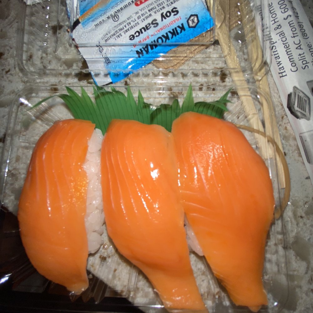 Manoa Sushi - salmon nigiri (3 pcs) - Japanese Near Me - Honolulu, Hawaii Manoa Sushi - salmon nigiri (3 pcs) - Japanese Near Me - Honolulu, Hawaii