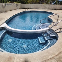 Aqua Blue Pool - Pool handrails