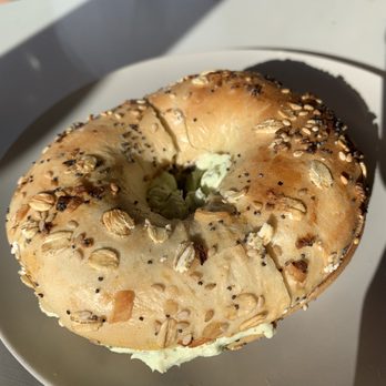 Bite Food & Coffee - Everything bagel with chive cream cheese - Coffee & Tea Near Me - Hackensack, New Jersey Bite Food & Coffee - Everything bagel with chive cream cheese - Coffee & Tea Near Me - Hackensack, New Jersey