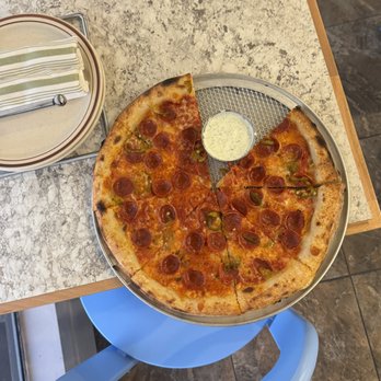 Fox Pizza - Hot Pepperoni with House Made Herby Ranch - Pizza Near Me - Novato, California Fox Pizza - Hot Pepperoni with House Made Herby Ranch - Pizza Near Me - Novato, California