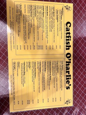 Menu photo 2 Catfish O'Harlies Decatur, TX